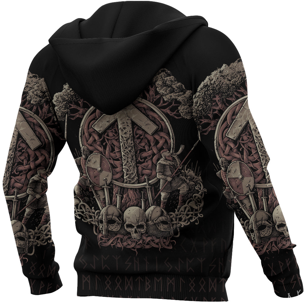 Viking Hoodie Teiwaz Rune RLT12