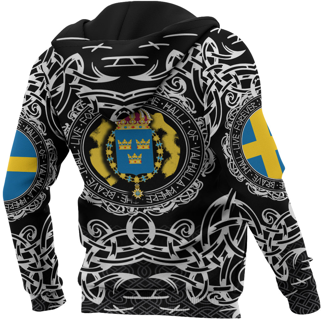 Viking Hoodie Sweden Viking Pattern RLT12