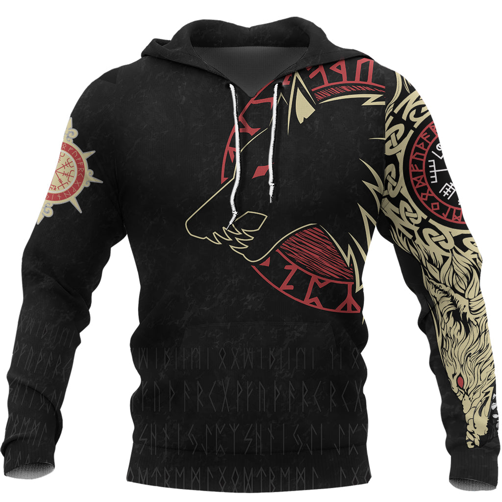 Viking Hoodie Norse Wolf RLT12