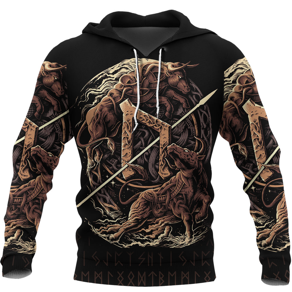 Viking Hoodie Uruz Rune RLT12