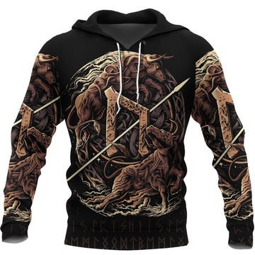 Viking Hoodie Uruz Rune RLT12
