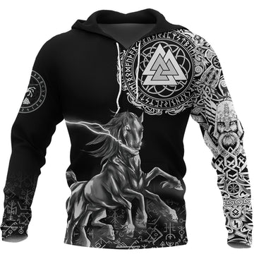 Viking Hoodie Sleipnir Odin RLT12