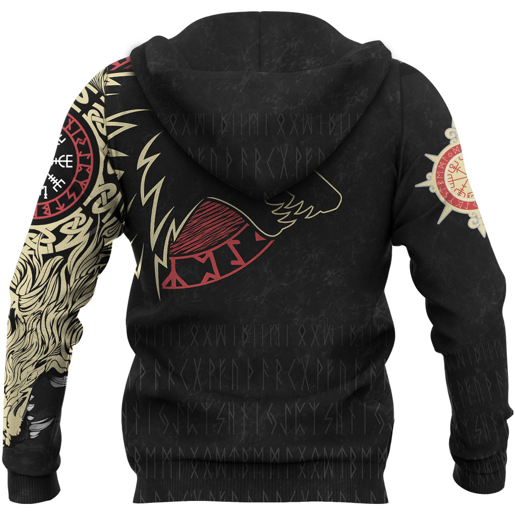Viking Hoodie Norse Wolf RLT12
