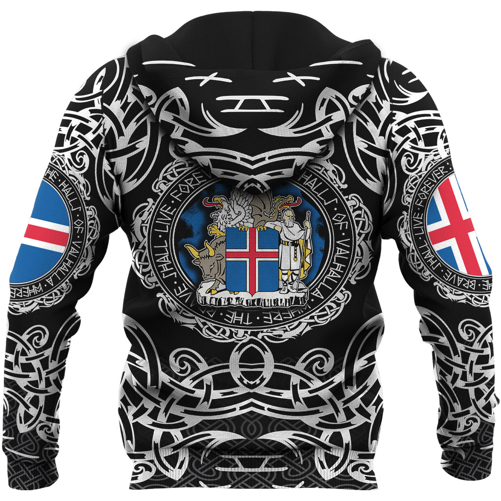 Viking Hoodie Iceland Viking Pattern RLT12