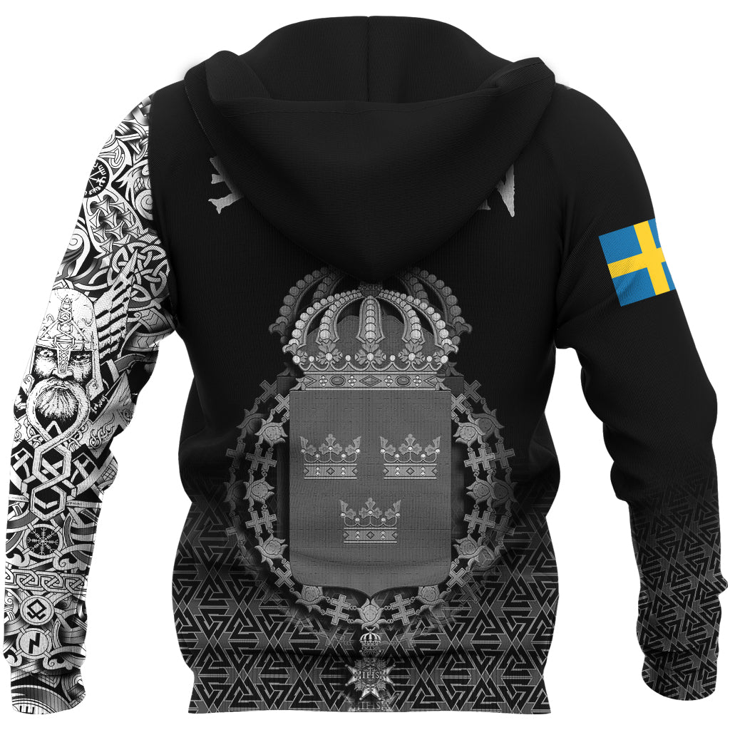Viking Hoodie Sweden Coat Of Arms RLT12