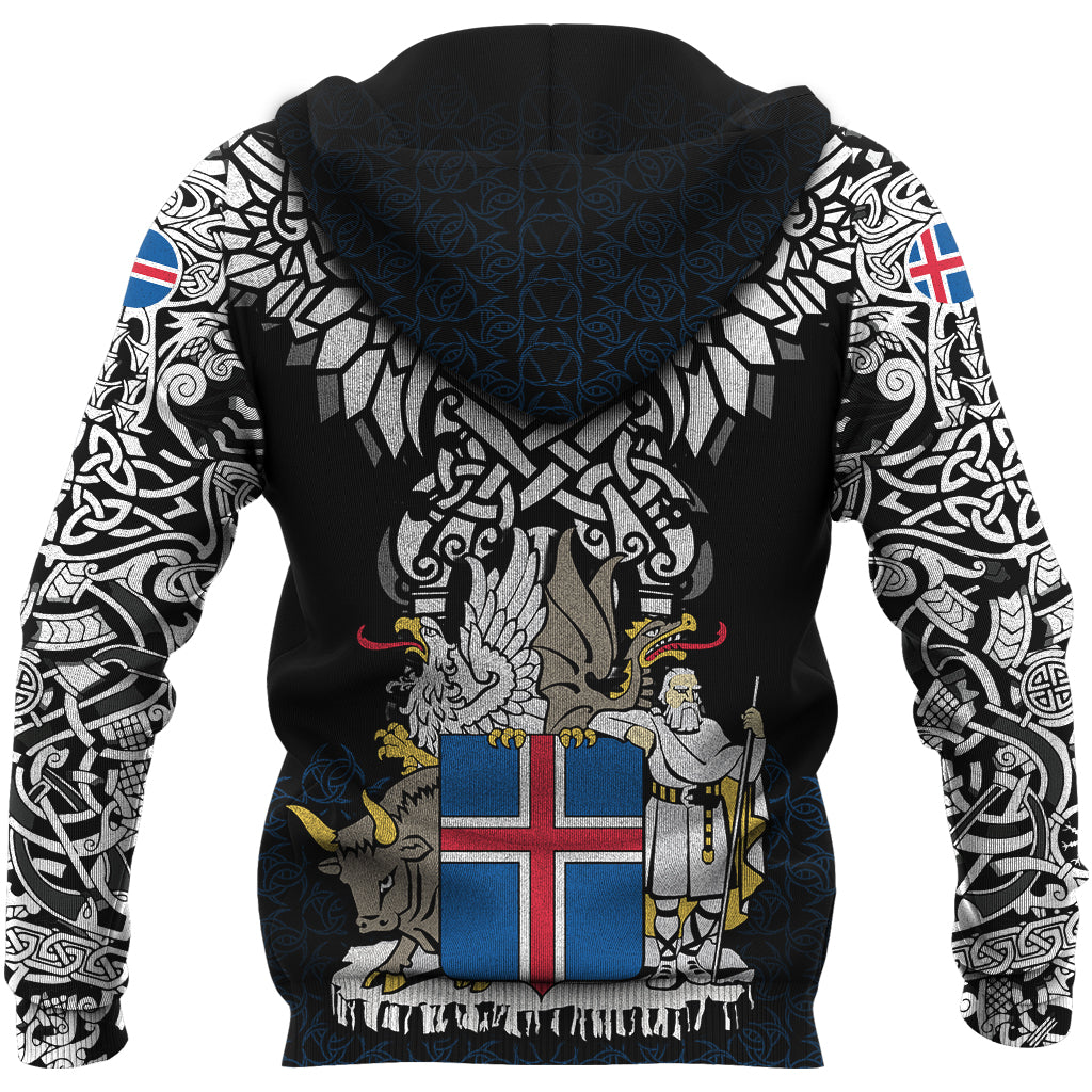 Viking Hoodie Iceland Viking Symbol RLT12