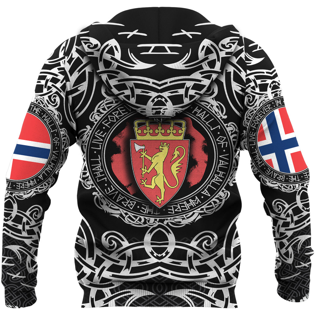 Viking Hoodie Norway Viking Pattern RLT12