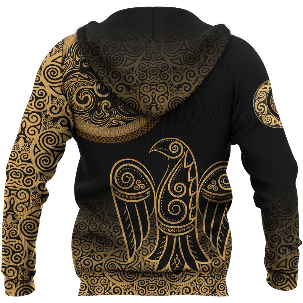 Viking Hoodie Triskele Raven Celtic RLT12
