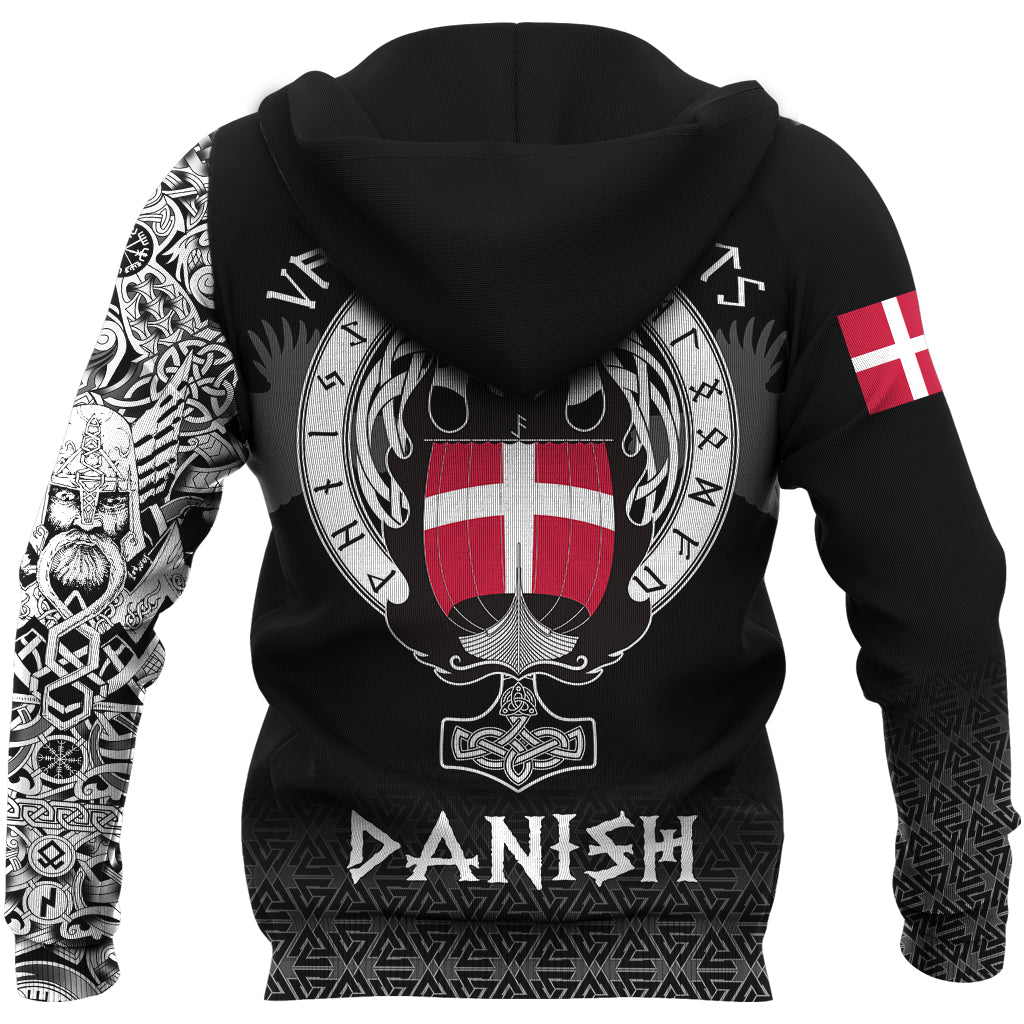Viking Hoodie Danish Drakkar RLT12