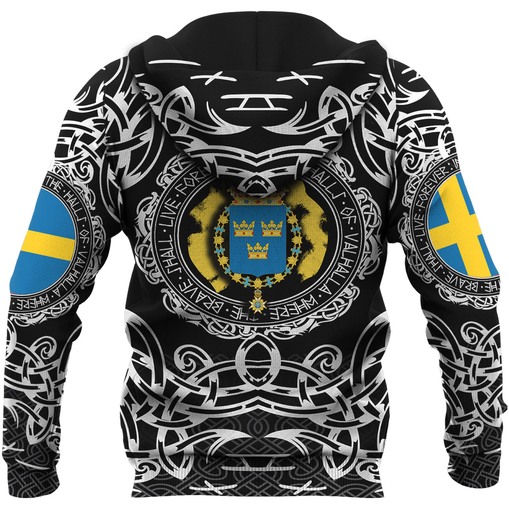 Viking Hoodie Sweden Viking Pattern RLT12