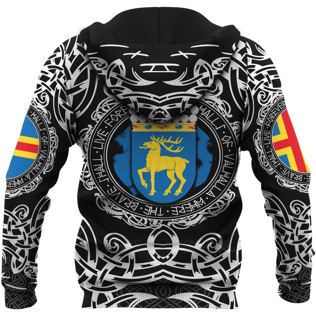 Viking Hoodie Aland Islands Viking Pattern RLT12