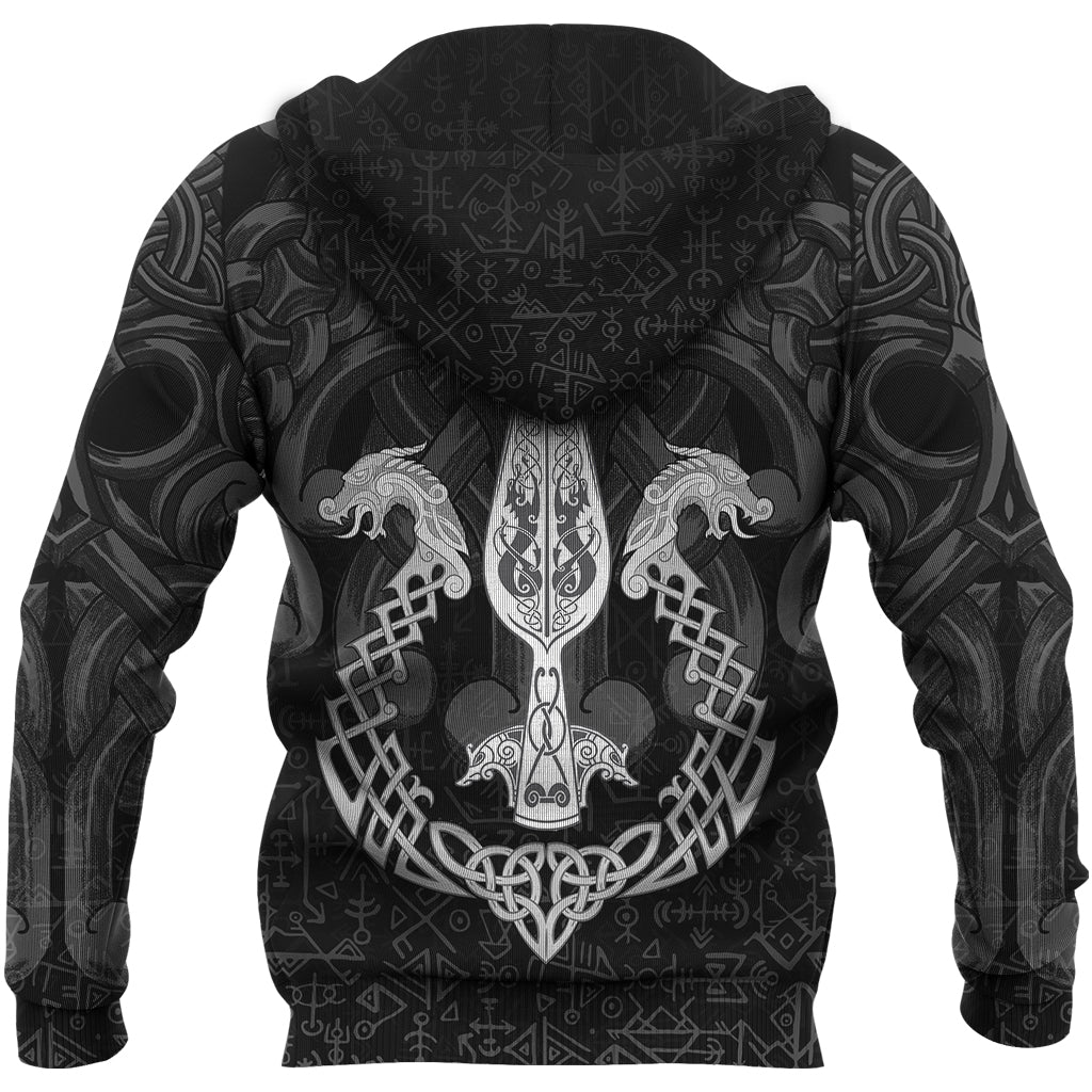 Viking Hoodie Gungnir Of Odin and Drakkar RLT12