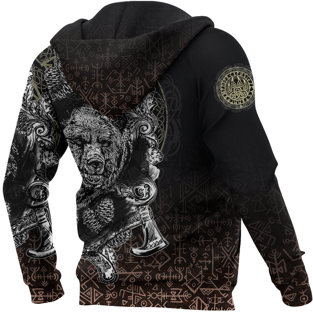 Viking Hoodie Bear Claws and Viking Hammer RLT12