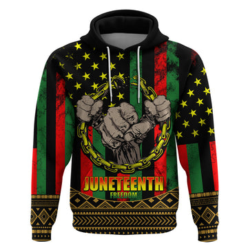 Juneteenth Celebration 2024 Hoodie Black History June 19 LT01