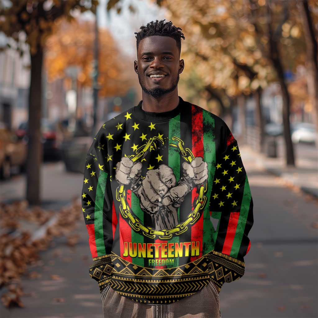 Juneteenth Celebration 2024 Sweatshirt Black History June 19 LT01