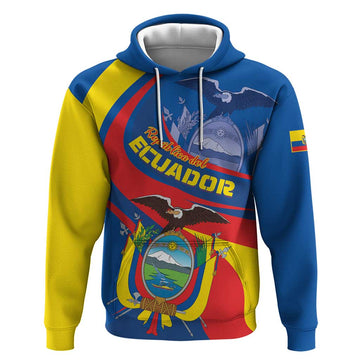 Ecuador Independence Day Hoodie Dios patria y libertad LT01
