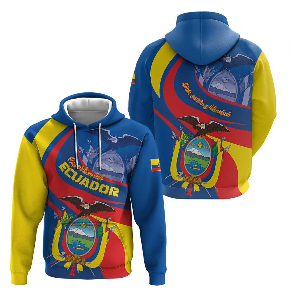 Ecuador Independence Day Hoodie Dios patria y libertad LT01