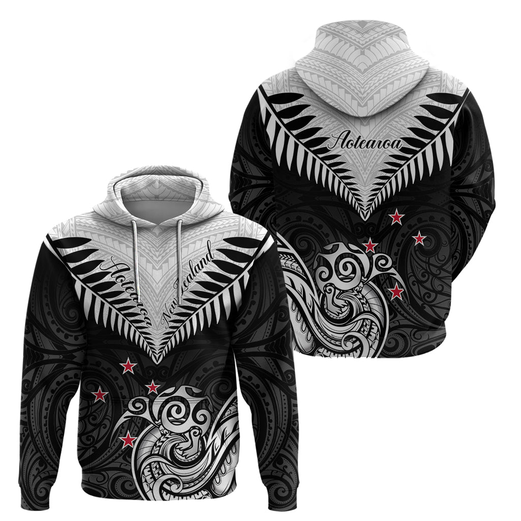 New Zealand Hoodie Aotearoa Maori Kiwi Black Fern LT01