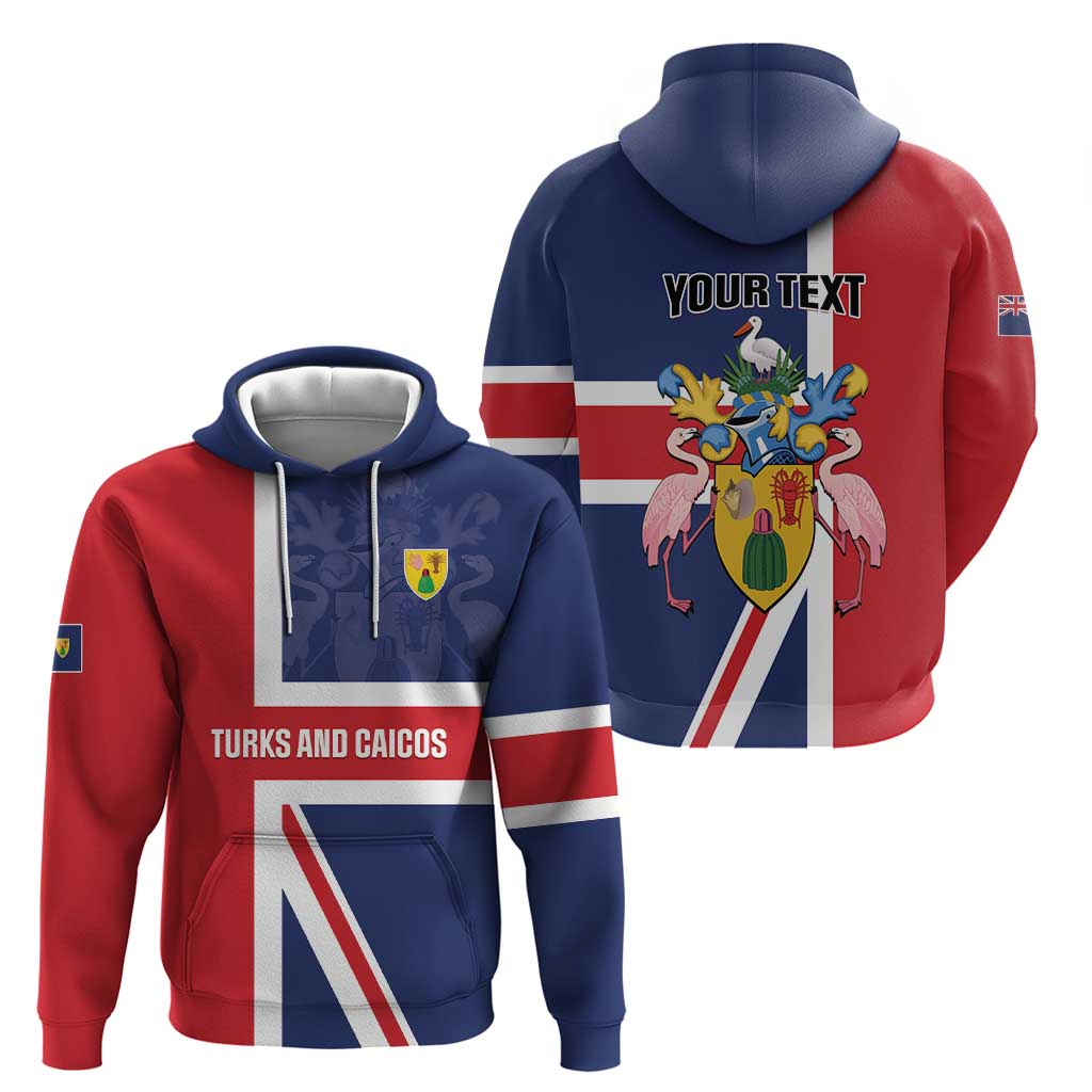 Personalised Turks and Caicos Islands Hoodie Come On Team TCI LT01