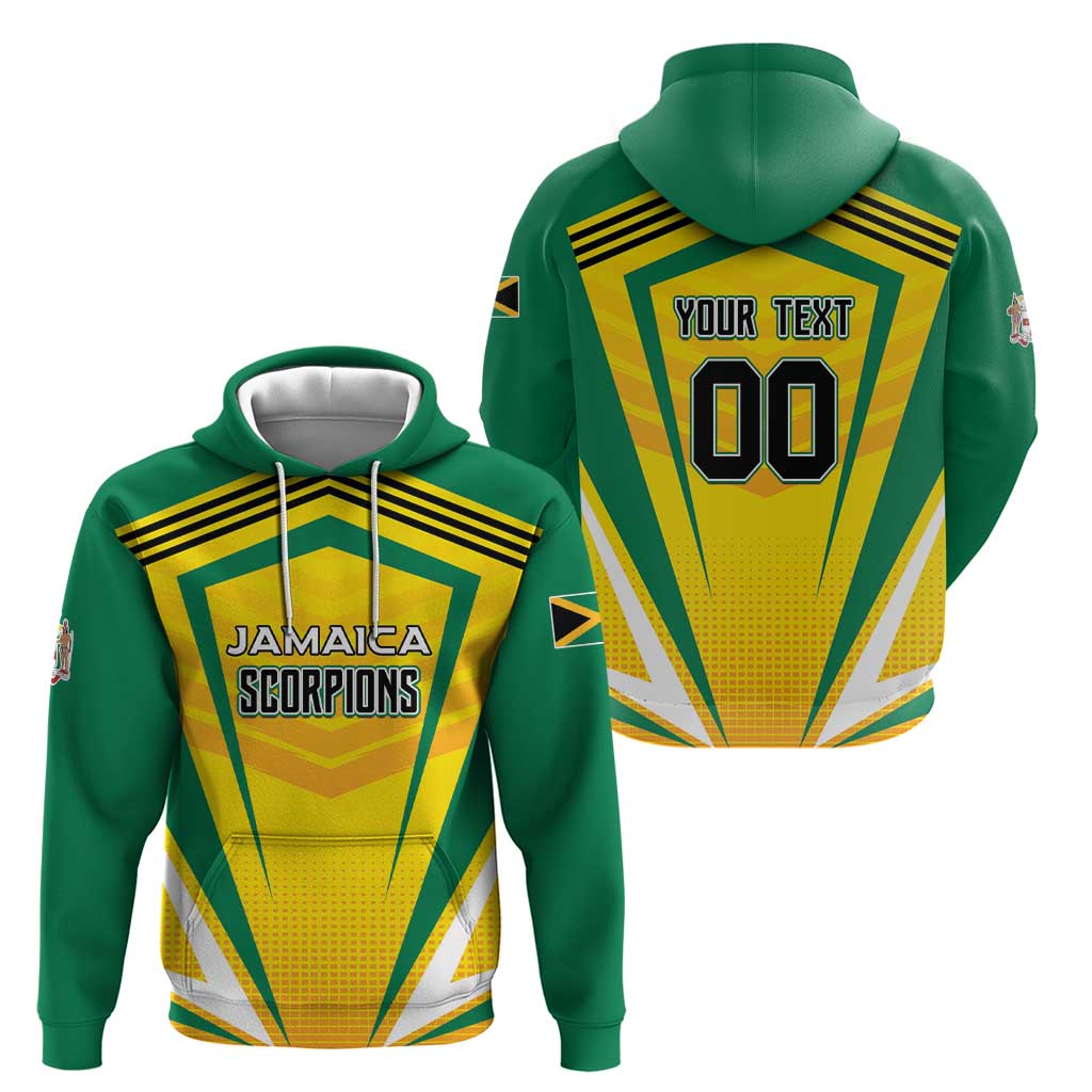 Custom Cricket Jamaica Scorpions Hoodie We Made Legends LT01