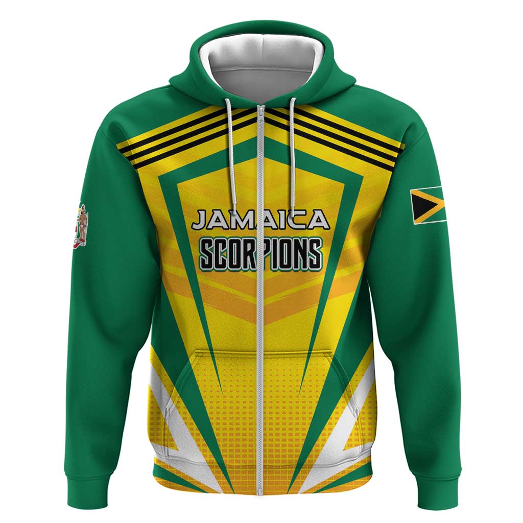 Custom Cricket Jamaica Scorpions Hoodie We Made Legends LT01