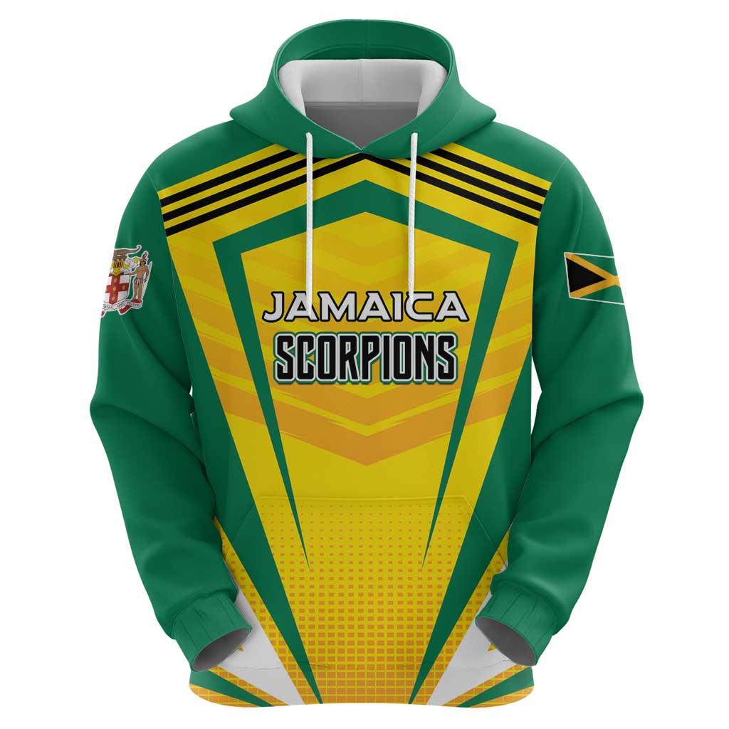 Custom Cricket Jamaica Scorpions Hoodie We Made Legends LT01