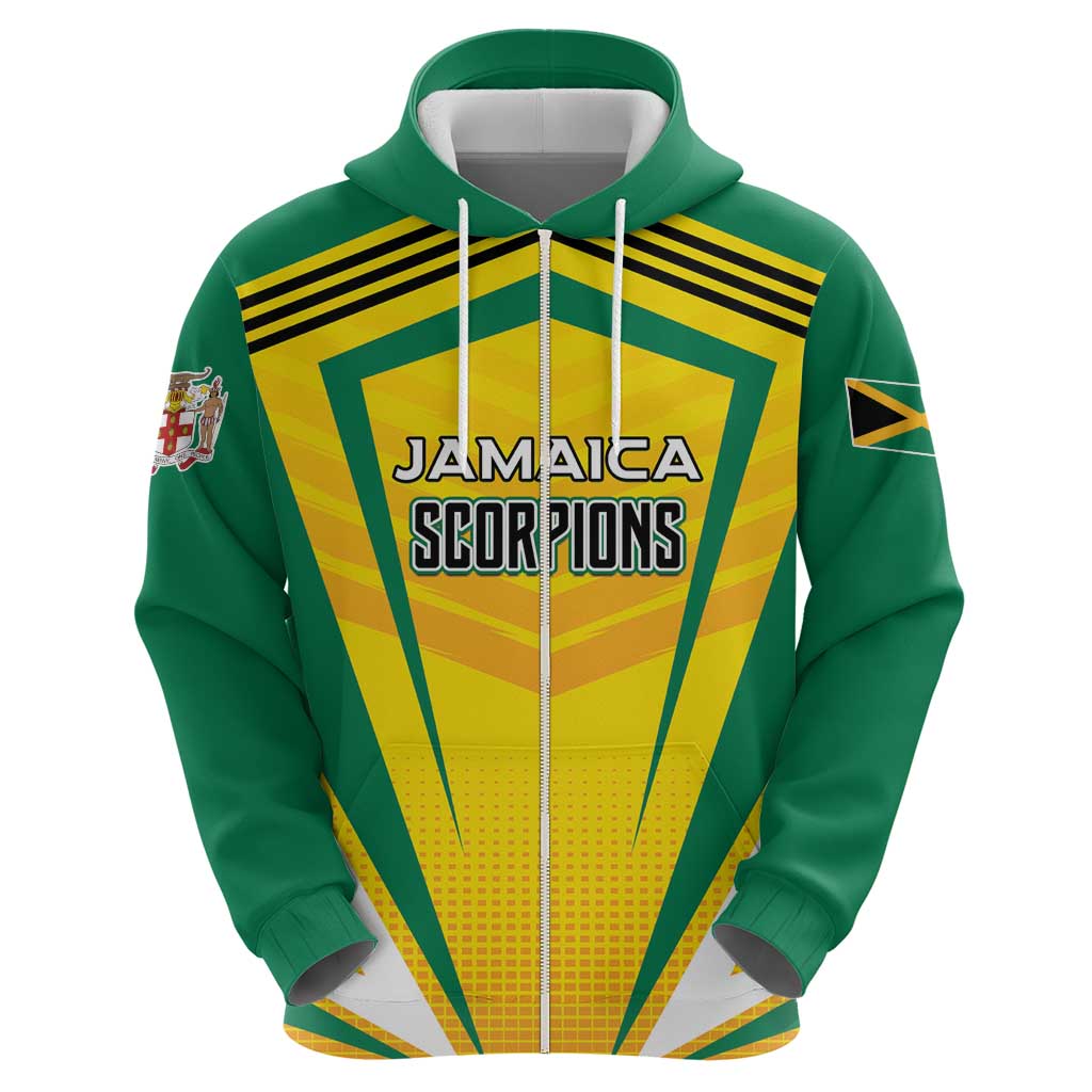 Custom Cricket Jamaica Scorpions Hoodie We Made Legends LT01