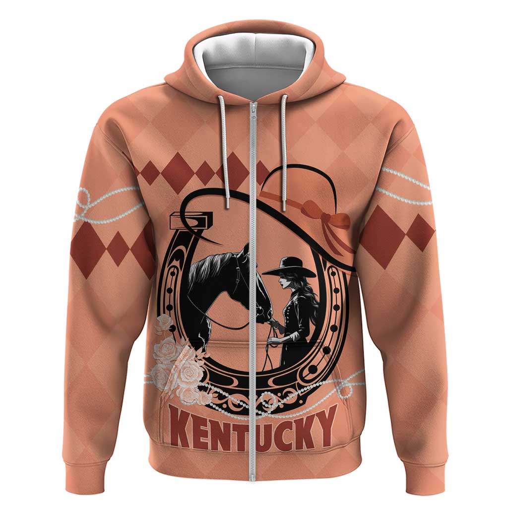 Personalized Kentucky Horse Racing Hoodie Beauty and The Horse Orange Version LT01