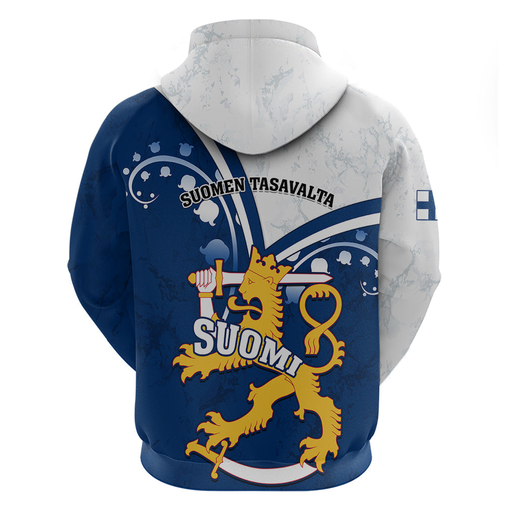 Finland Hoodie Suomi Lion With Lily of the Valley LT01