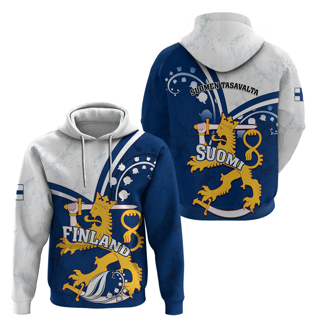 Finland Hoodie Suomi Lion With Lily of the Valley LT01