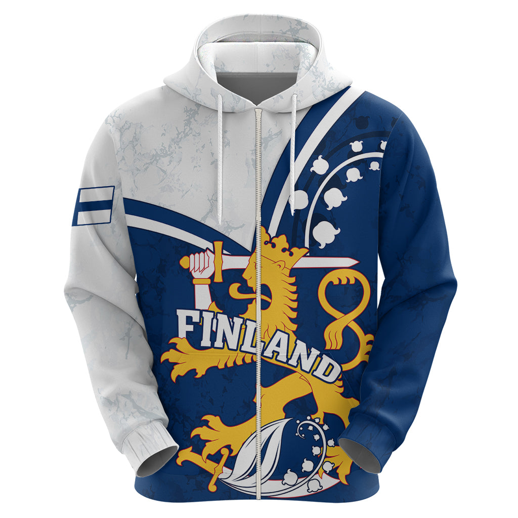 Finland Hoodie Suomi Lion With Lily of the Valley LT01