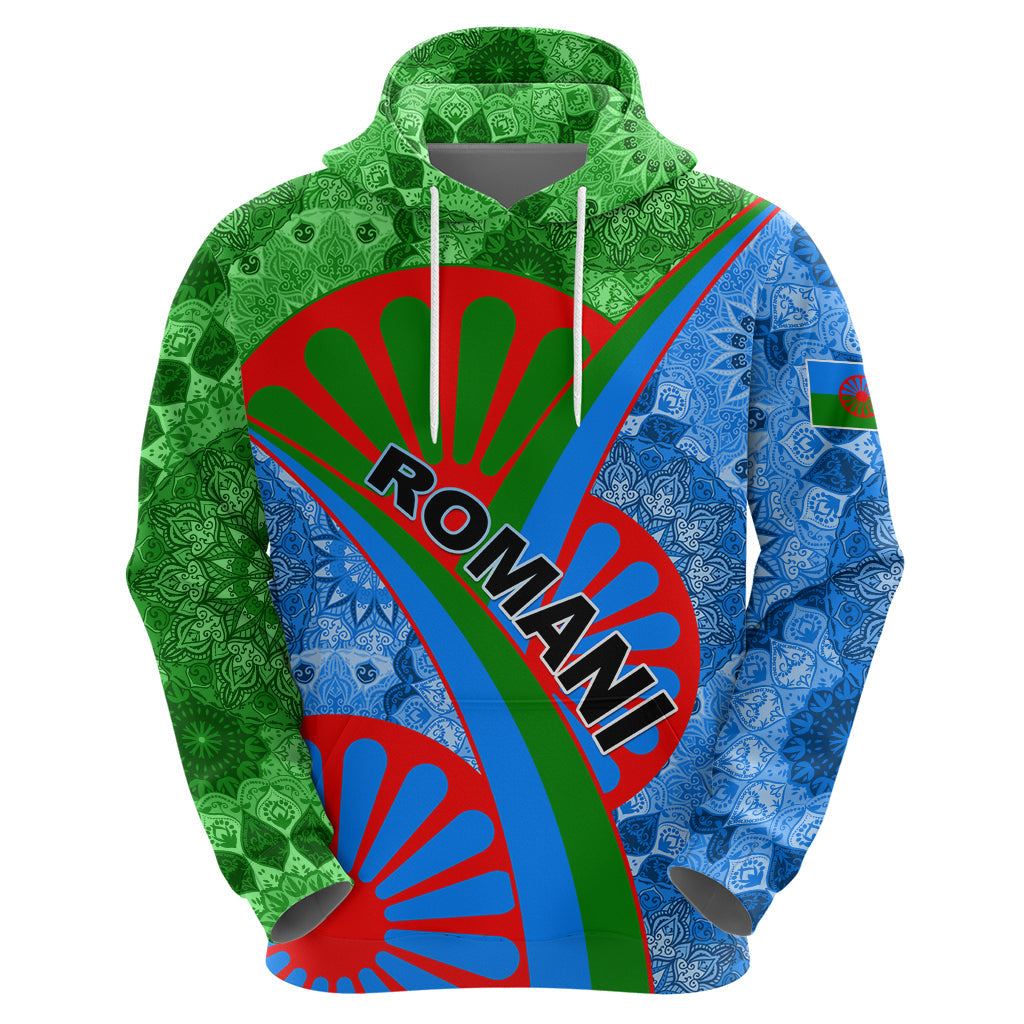 International Romani Day 2024 Hoodie Gypsy Pattern Tribal LT01