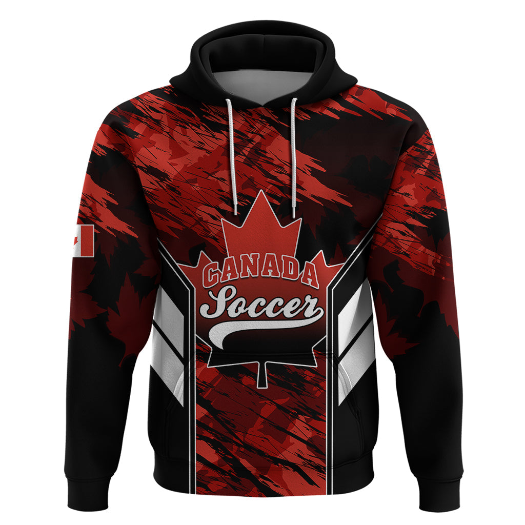 Personalised Canada Soccer Hoodie Canadian Maple Sporty Style LT01