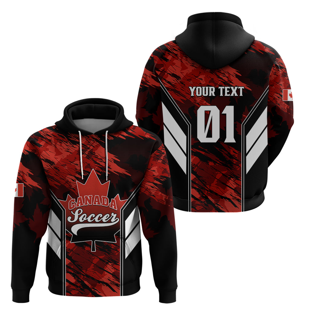 Personalised Canada Soccer Hoodie Canadian Maple Sporty Style LT01