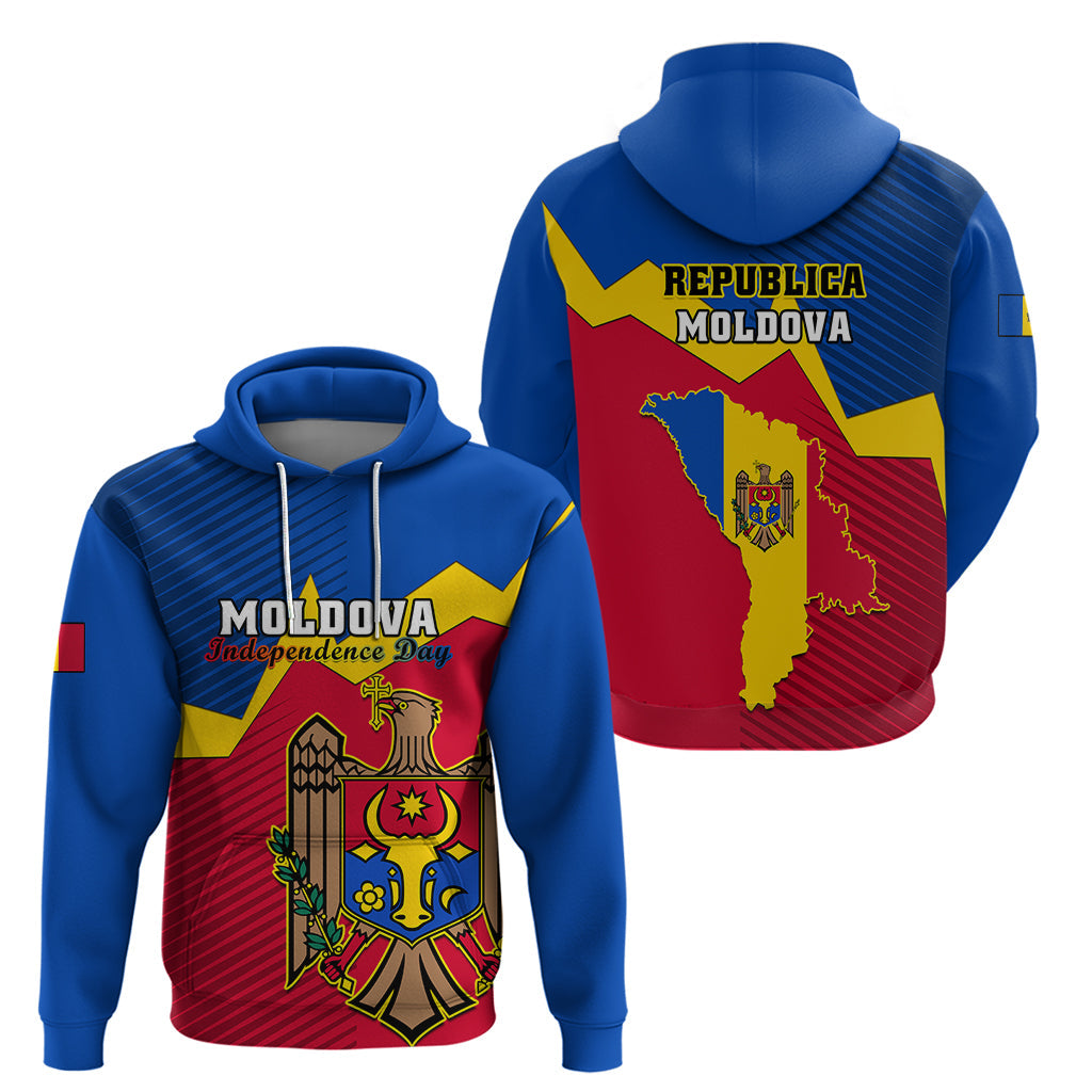 Moldova Independence Day Hoodie Coat of Arms Special Version LT01