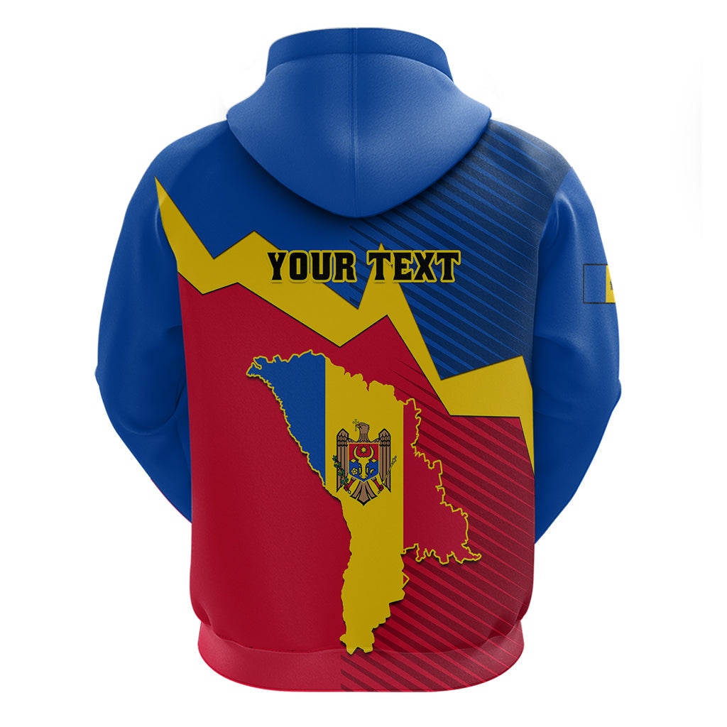 Personalised Moldova Independence Day Hoodie Coat of Arms Special Version LT01