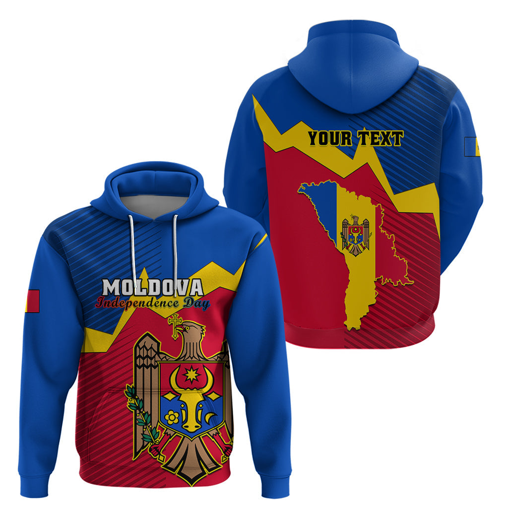 Personalised Moldova Independence Day Hoodie Coat of Arms Special Version LT01