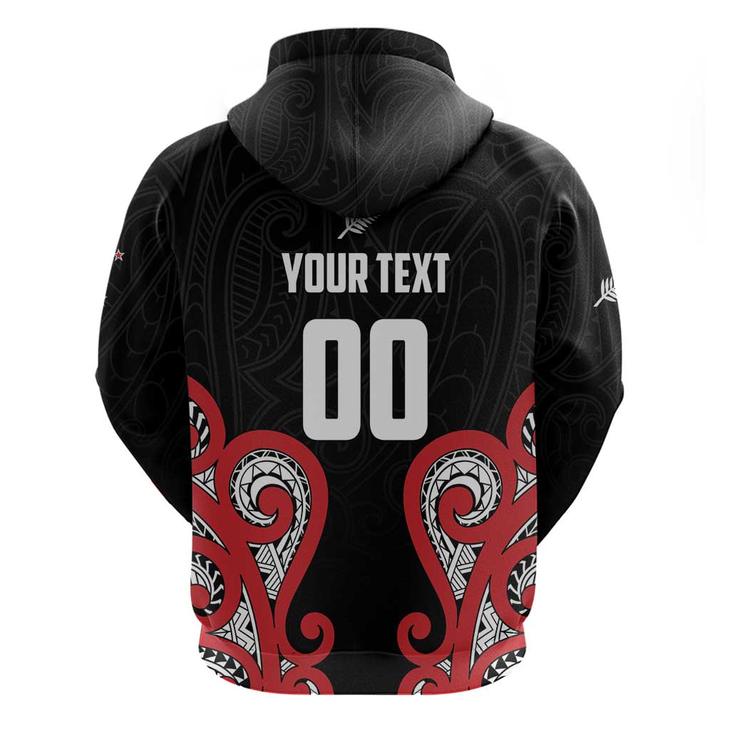 Custom Rugby New Zealand Hoodie Baby Black Go Champions LT01