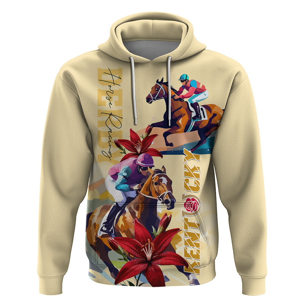Kentucky Hoodie Horse Racing Lily Stargazer LT01