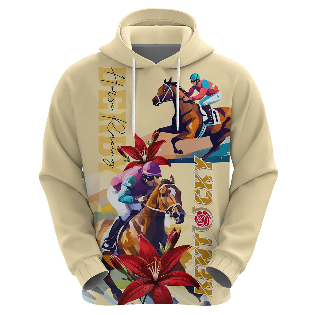 Kentucky Hoodie Horse Racing Lily Stargazer LT01