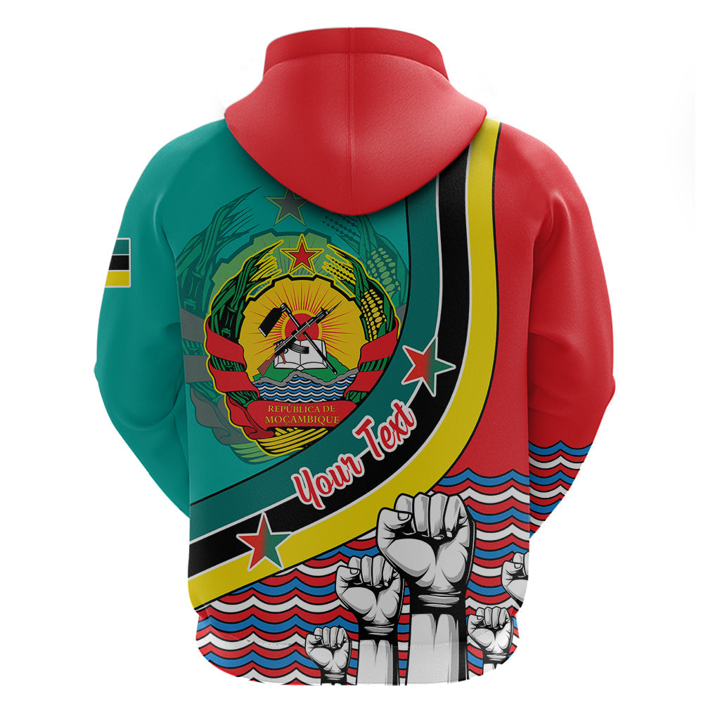 Personalised Mozambique Independence Day Hoodie Mozambiki Emblem Happy 48th Anniversary LT01