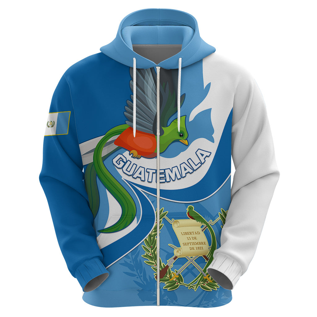 Guatemala Hoodie Guatemalan Quetzal With Coat of Arms LT01