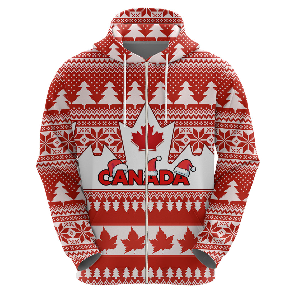 Custom Canada Christmas Hoodie Maple Leaf Unique Style LT01
