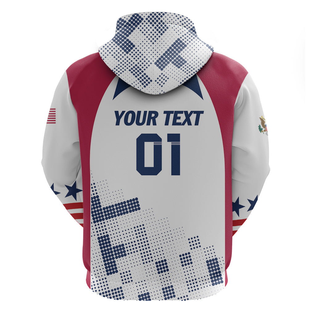 Personalized USA 2024 Soccer Hoodie The Stars and Stripes Go Champion LT01