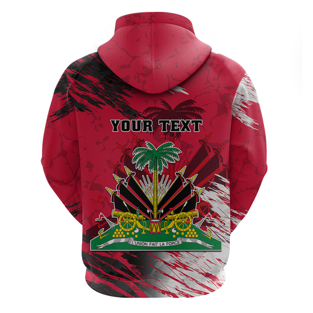 Personalised Haiti 1964 Hoodie Ayiti Coat Of Arms With Flag LT01