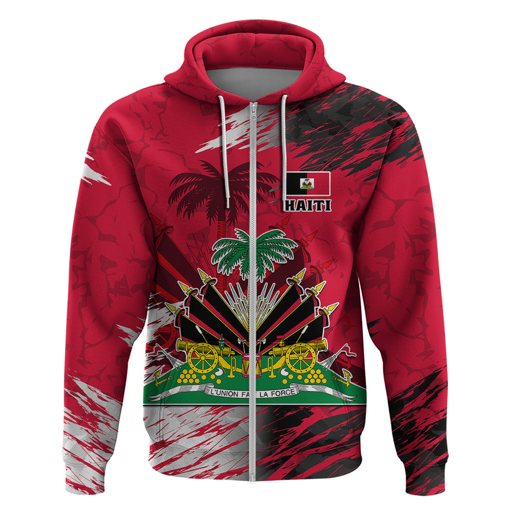 Personalised Haiti 1964 Hoodie Ayiti Coat Of Arms With Flag LT01