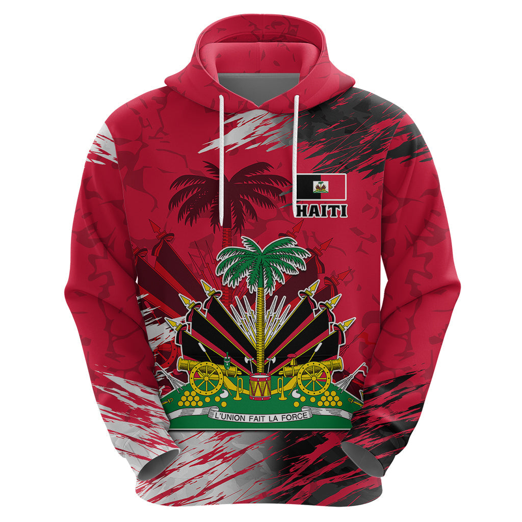 Personalised Haiti 1964 Hoodie Ayiti Coat Of Arms With Flag LT01