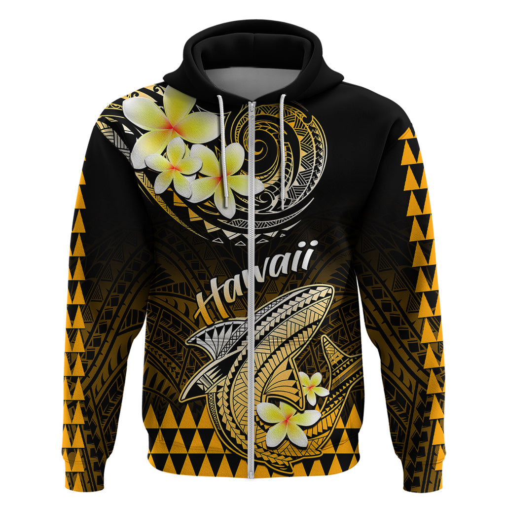 Hawaii Hoodie Polynesian Shark with Kakau Gold Version LT01
