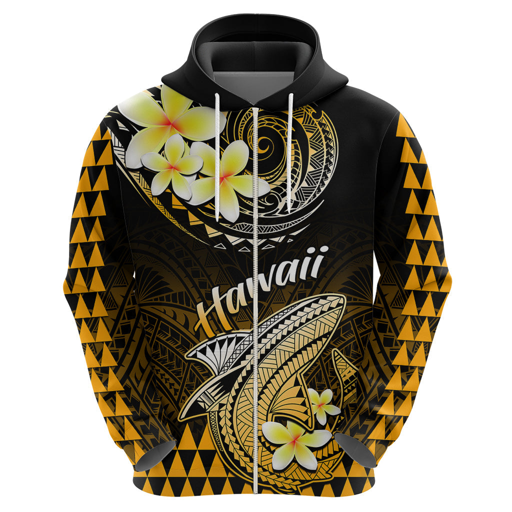 Hawaii Hoodie Polynesian Shark with Kakau Gold Version LT01