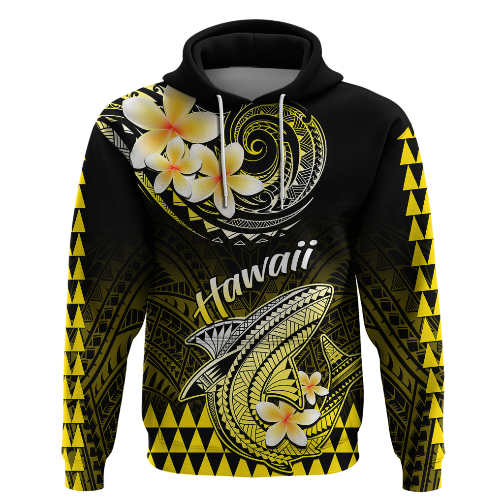 Hawaii Hoodie Polynesian Shark with Kakau Yellow Version LT01